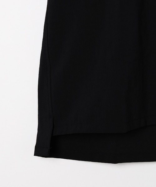 ADAM ET ROPE'（アダムエロペ）の「【EVALET/エバレット】ボックスシルエット オープンカラーシャツ（シャツ/ブラウス・メンズ・ダークブラウン/ブルー系その他2/ブラック・L/M）」の21枚目の写真