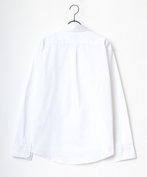 U.S. POLO ASSN.（ユーエスポロアッスン）の「U.S. POLO ASSN./ユーエスポロアッスン 別注 ツイル 無地 ストライプ ロゴ ワンポイント刺繍 ボタンダウンシャツ/レディース メンズ（シャツ/ブラウス・メンズ・ホワイト/ブラック/ベージュ/ネイビー/ホワイト系その他/ブルー系その他/ブルー系その他2/ブルー系その他3・LL/M/L）」の13枚目の写真