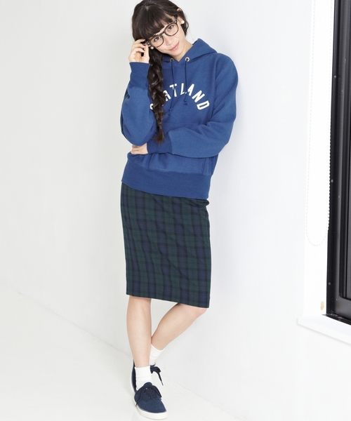 green label relaxing（グリーンレーベルリラクシング）の「GＯ P/R/PU2WAY CHK タイトスカート ◆（スカート・レディース・レッド/ケリー・40/38）」の15枚目の写真