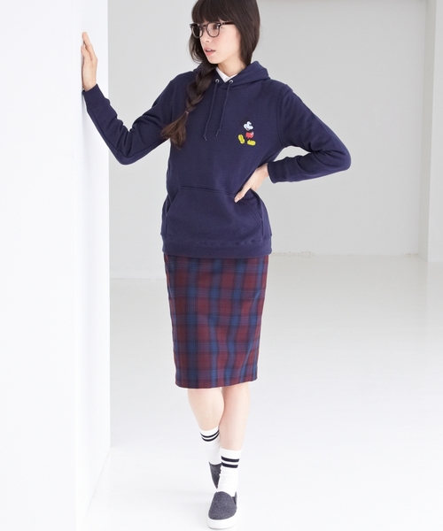 green label relaxing（グリーンレーベルリラクシング）の「GＯ P/R/PU2WAY CHK タイトスカート ◆（スカート・レディース・レッド/ケリー・40/38）」の9枚目の写真