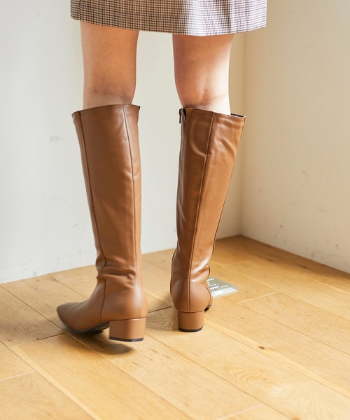 WEGO（ウィゴー）の「WEGO/ロングブーツ（ブーツ・レディース・ブラック/ブラウン/オフホワイト・MEDIUM/LARGE）」の11枚目の写真