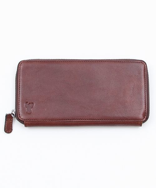 coen（コーエン）の「イタリアンレザーロングウォレットⅡ（財布・メンズ・ブラック/ブラウン/ダークブラウン・フリー）」の2枚目の写真
