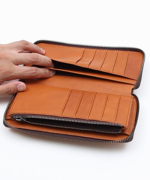 coen（コーエン）の「イタリアンレザーロングウォレットⅡ（財布・メンズ・ブラック/ブラウン/ダークブラウン・フリー）」の11枚目の写真