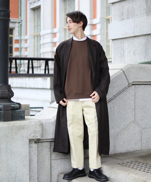 Beauty&Habit(ビューティアンドハビット)の「【Beauty&Habit】ワンポイントロゴ刺繍トレーナー(スウェット・メンズ・ブラウン/グレー系その他/ブルー系その他・M/L/XL)」の8枚目の写真