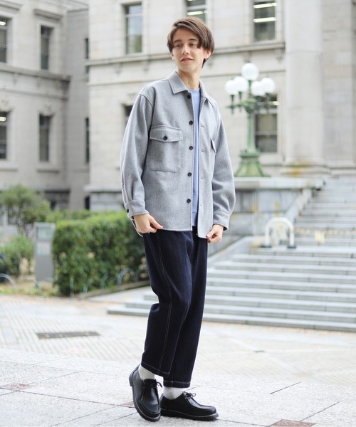 Beauty&Habit(ビューティアンドハビット)の「【Beauty&Habit】ワンポイントロゴ刺繍トレーナー(スウェット・メンズ・ブラウン/グレー系その他/ブルー系その他・M/L/XL)」の5枚目の写真