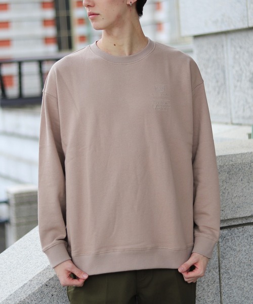 Beauty&Habit(ビューティアンドハビット)の「【Beauty&Habit】ワンポイントロゴ刺繍トレーナー(スウェット・メンズ・ブラウン/グレー系その他/ブルー系その他・M/L/XL)」の17枚目の写真