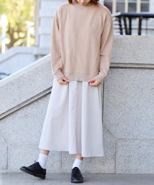 Beauty&Habit(ビューティアンドハビット)の「【Beauty&Habit】ワンポイントロゴ刺繍トレーナー(スウェット・メンズ・ブラウン/グレー系その他/ブルー系その他・M/L/XL)」の14枚目の写真