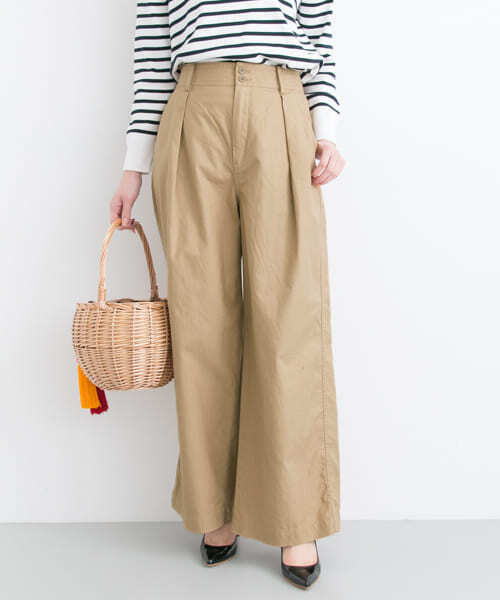 美品⭐︎アーバンリサーチ　タックワイドチノパンツ SENSE OF PLACE by URBAN RESEARCH チノパン 2タックワイド