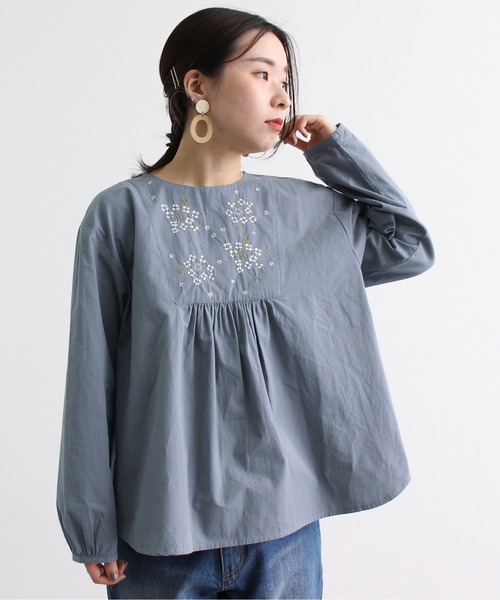 Malle シャンブルドゥシャーム ビックシルエット ブラウス Malle シャンブルドゥシャーム ビックシルエット ブラウス Malle