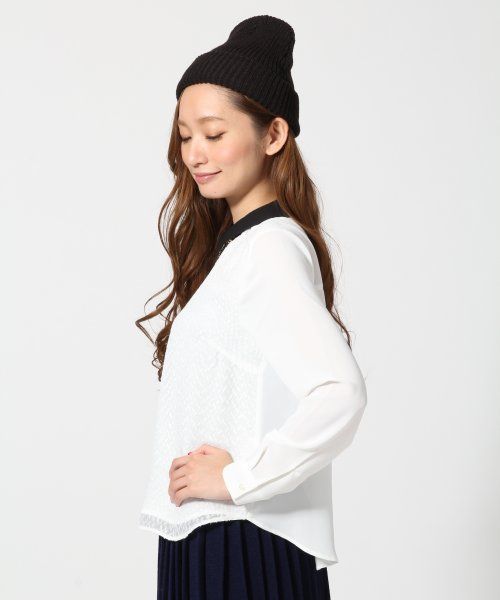 HARE（ハレ）の「ガラカサネプルオーバーシャツ【HARE】（シャツ/ブラウス・レディース・オフホワイト/ブラック・FREE）」の11枚目の写真