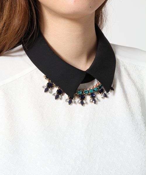 HARE（ハレ）の「ガラカサネプルオーバーシャツ【HARE】（シャツ/ブラウス・レディース・オフホワイト/ブラック・FREE）」の4枚目の写真