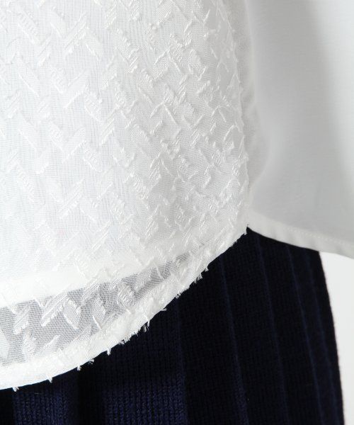 HARE（ハレ）の「ガラカサネプルオーバーシャツ【HARE】（シャツ/ブラウス・レディース・オフホワイト/ブラック・FREE）」の7枚目の写真