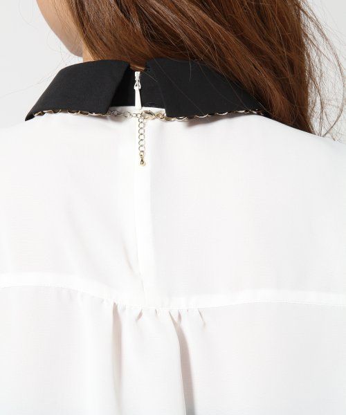 HARE（ハレ）の「ガラカサネプルオーバーシャツ【HARE】（シャツ/ブラウス・レディース・オフホワイト/ブラック・FREE）」の8枚目の写真