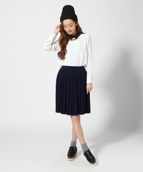 HARE（ハレ）の「ガラカサネプルオーバーシャツ【HARE】（シャツ/ブラウス・レディース・オフホワイト/ブラック・FREE）」の9枚目の写真