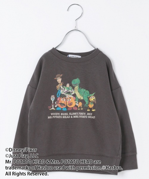 GLOBAL WORK（グローバルワーク）の「【キッズ】Disney&Pixar/クルースウェット/922596（スウェット・キッズ・ライトグレー/ブラック/オフホワイト/ダークグレー/ライトパープル・110cm/100cm/120cm/130cm/140cm）」の4枚目の写真