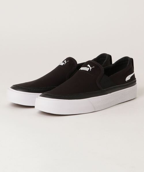 PUMA(プーマ)の「PUMA/プーマ バリ Z スリッポン スニーカー 380141(スニーカー・レディース・ブラック×ブラック/レッド系その他2/グレー×ホワイト・26.0cm/27.0cm/24.0cm/28.0cm/25.0cm/23.0cm)」の2枚目の写真