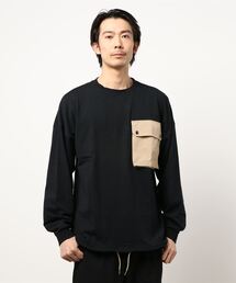 【69】【it】ミリタリーポケットロングスリーブカットソー
