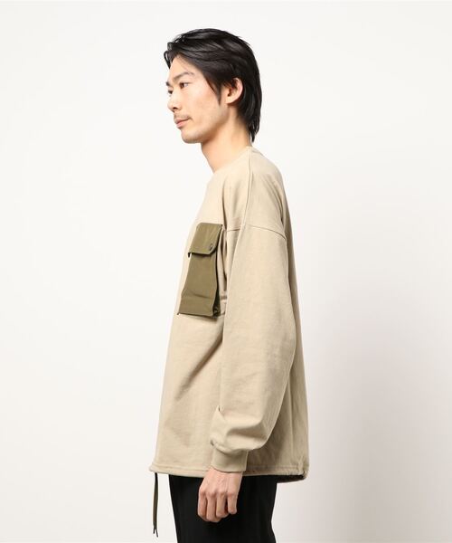 ARCHIVER（アーカイバ）の「【69】【it】ミリタリーポケットロングスリーブカットソー（Tシャツ/カットソー・メンズ・ホワイト系その他/ブラック系その他/ベージュ系その他/ホワイト系その他2・MEDIUM/LARGE）」の8枚目の写真