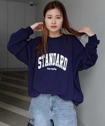 CORNERS | カレッジロゴオーバーサイズトレーナー(スウェット)