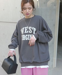 CORNERS | カレッジロゴオーバーサイズトレーナー(スウェット)