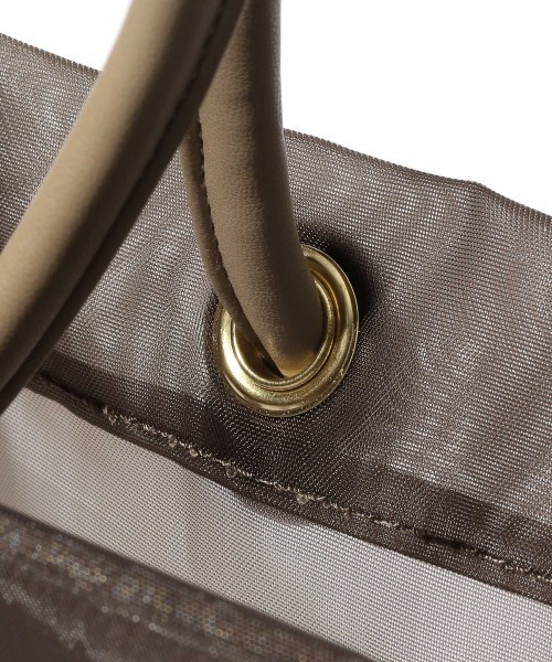 Heather(ヘザー)の「チュールトートSET 934957(トートバッグ・レディース・ホワイト系その他/ブラウン系その他・ONESIZE)」の5枚目の写真