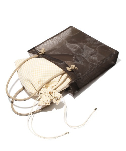 Heather(ヘザー)の「チュールトートSET 934957(トートバッグ・レディース・ホワイト系その他/ブラウン系その他・ONESIZE)」の4枚目の写真