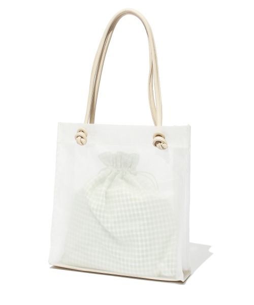 Heather(ヘザー)の「チュールトートSET 934957(トートバッグ・レディース・ホワイト系その他/ブラウン系その他・ONESIZE)」の19枚目の写真