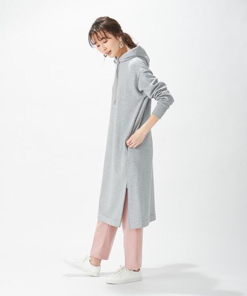 J.PRESS(ジェイプレス)の「裏毛 スウェットワンピース(ワンピース・レディース・ライトグレー系/ライトグリーン系/ネイビー系・F)」の17枚目の写真
