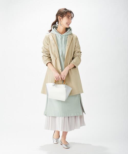 J.PRESS(ジェイプレス)の「裏毛 スウェットワンピース(ワンピース・レディース・ライトグレー系/ライトグリーン系/ネイビー系・F)」の10枚目の写真