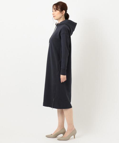J.PRESS(ジェイプレス)の「裏毛 スウェットワンピース(ワンピース・レディース・ライトグレー系/ライトグリーン系/ネイビー系・F)」の9枚目の写真