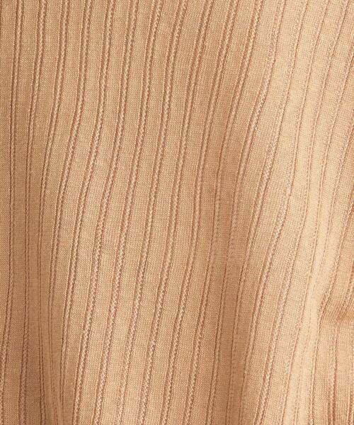 green label relaxing（グリーンレーベルリラクシング）の「[ 手洗い可能 ] CFC L タック リブ Vネック プルオーバー ニット（ニット/セーター・レディース・ブラック/ベージュ/ナチュラル/ケリー・FREE）」の11枚目の写真