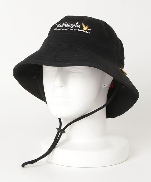 Mark Gonzales(マーク・ゴンザレス)の「【MARK GONZALES/マークゴンザレス】エンジェルロゴ刺繍アドベンチャーハット(ハット・メンズ・ブラック/ベージュ/ネイビー・FREE)」の10枚目の写真
