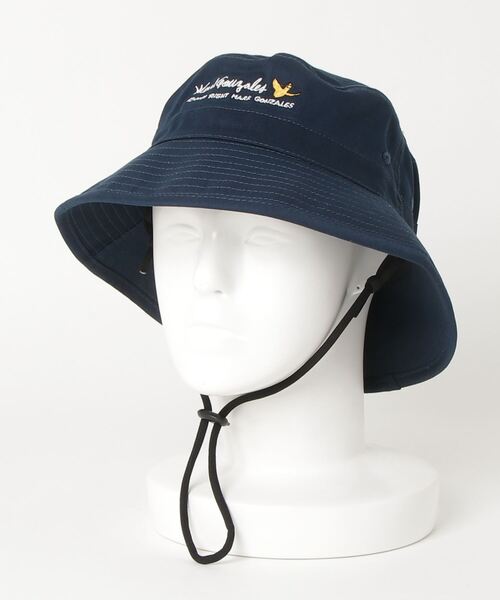 Mark Gonzales(マーク・ゴンザレス)の「【MARK GONZALES/マークゴンザレス】エンジェルロゴ刺繍アドベンチャーハット(ハット・メンズ・ブラック/ベージュ/ネイビー・FREE)」の14枚目の写真