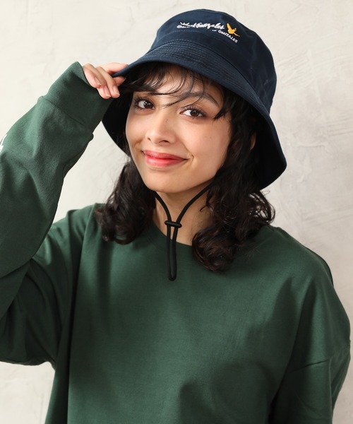 Mark Gonzales(マーク・ゴンザレス)の「【MARK GONZALES/マークゴンザレス】エンジェルロゴ刺繍アドベンチャーハット(ハット・メンズ・ブラック/ベージュ/ネイビー・FREE)」の11枚目の写真