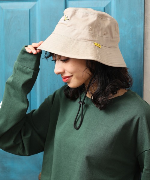 Mark Gonzales(マーク・ゴンザレス)の「【MARK GONZALES/マークゴンザレス】エンジェルロゴ刺繍アドベンチャーハット(ハット・メンズ・ブラック/ベージュ/ネイビー・FREE)」の17枚目の写真