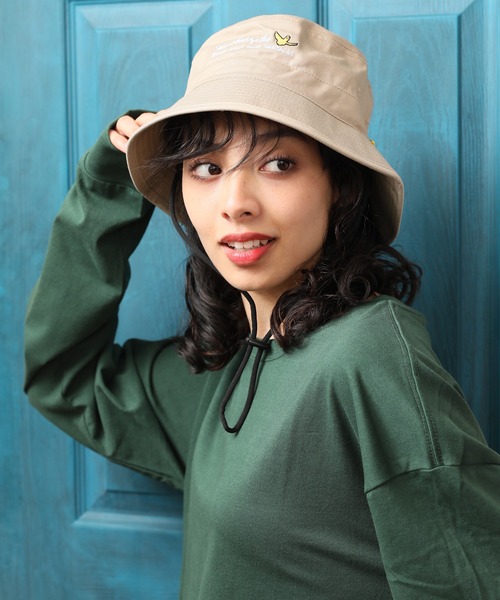 Mark Gonzales(マーク・ゴンザレス)の「【MARK GONZALES/マークゴンザレス】エンジェルロゴ刺繍アドベンチャーハット(ハット・メンズ・ブラック/ベージュ/ネイビー・FREE)」の15枚目の写真