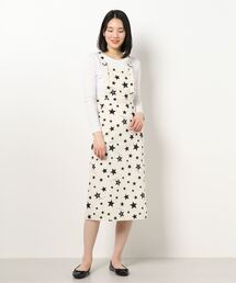 To.b アニエスベー ダークグレー エプロンワンピース ジャンパー