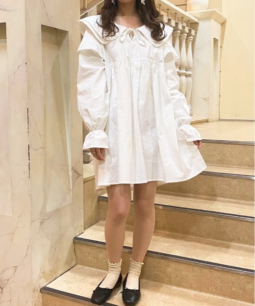 セール】2枚襟ワンピ―ス【ZOZOTOWN限定アイテム】【2AP】（ワンピース