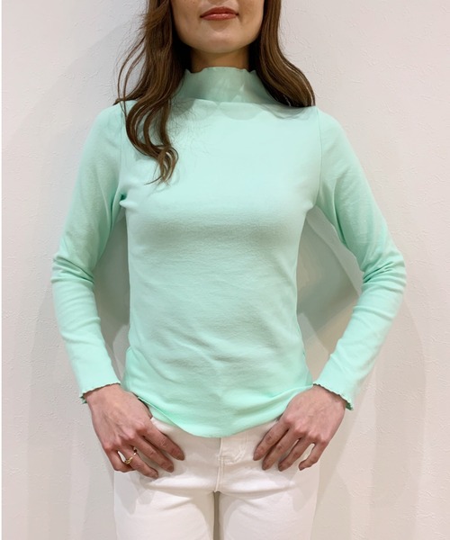 Alite cloth(アリーテクロス)の「メロウ加工ボトルハイネックインナーカッソートップス(Tシャツ/カットソー・レディース・ホワイト/ブラック/グレー/グリーン・FREE)」の13枚目の写真