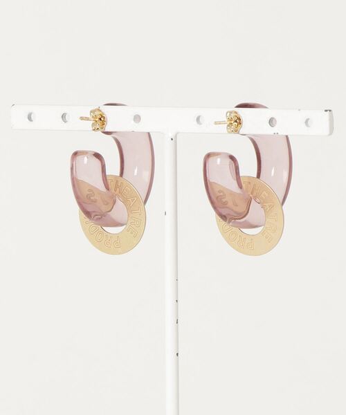 THEATRE PRODUCTS（シアタープロダクツ）の「CLEAR TUBE PIERCE（ピアス（両耳用）・レディース・ブラック/ブラウン/ベージュ・FREE）」の4枚目の写真