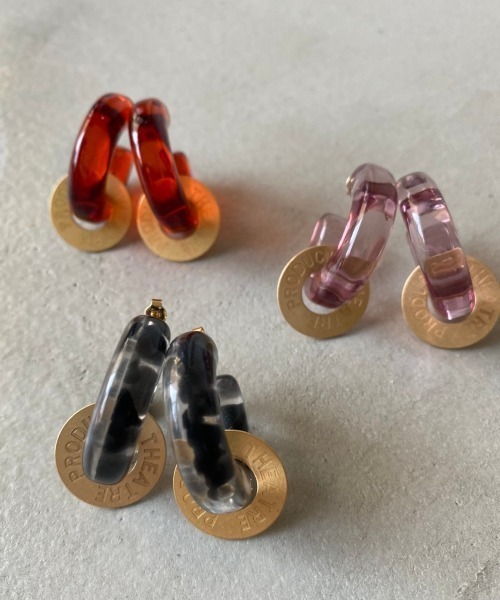 THEATRE PRODUCTS（シアタープロダクツ）の「CLEAR TUBE PIERCE（ピアス（両耳用）・レディース・ブラック/ブラウン/ベージュ・FREE）」の20枚目の写真