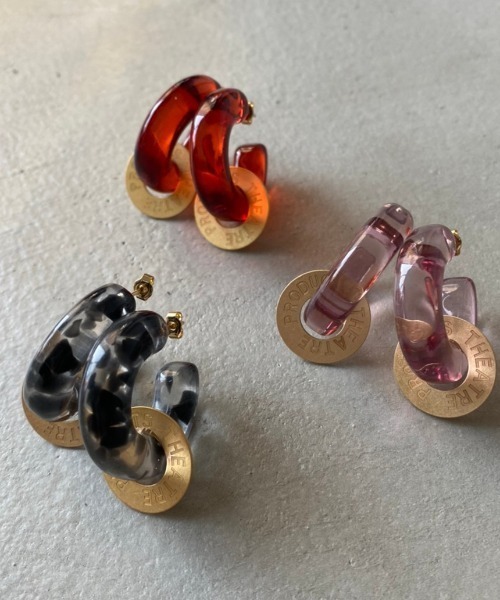 THEATRE PRODUCTS（シアタープロダクツ）の「CLEAR TUBE PIERCE（ピアス（両耳用）・レディース・ブラック/ブラウン/ベージュ・FREE）」の21枚目の写真