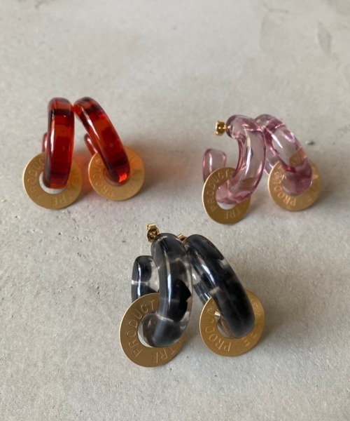THEATRE PRODUCTS（シアタープロダクツ）の「CLEAR TUBE PIERCE（ピアス（両耳用）・レディース・ブラック/ブラウン/ベージュ・FREE）」の22枚目の写真