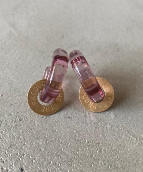 THEATRE PRODUCTS（シアタープロダクツ）の「CLEAR TUBE PIERCE（ピアス（両耳用）・レディース・ブラック/ブラウン/ベージュ・FREE）」の17枚目の写真