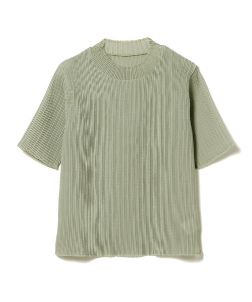 Ray BEAMS（レイビームス）の「Ray BEAMS / プリーツ ハイネック Tシャツ（Tシャツ/カットソー・レディース・ブラック/ベージュ/グリーン系その他2・ONE SIZE）」の18枚目の写真