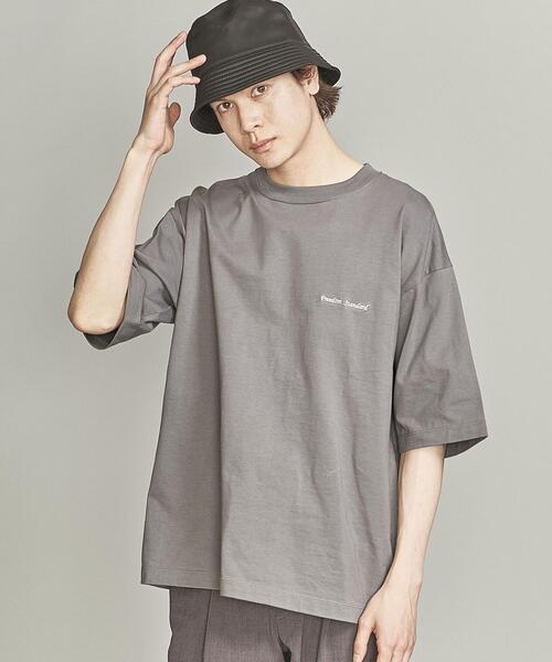 BEAUTY&YOUTH UNITED ARROWS(ビューティーアンドユースユナイテッドアローズ)の「【Wellness Sports Wear】 BY FREEDOM STANDARD エンブロ Tシャツ(Tシャツ/カットソー・メンズ・ピンク/ライトグレー/ベージュ/ロイヤルブルー/グレー/ライム/ブラック/ホワイト・S/M/L/XL)」の4枚目の写真