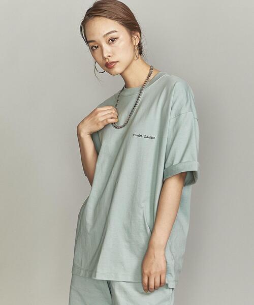 BEAUTY&YOUTH UNITED ARROWS(ビューティーアンドユースユナイテッドアローズ)の「【Wellness Sports Wear】 BY FREEDOM STANDARD エンブロ Tシャツ(Tシャツ/カットソー・メンズ・ピンク/ライトグレー/ベージュ/ロイヤルブルー/グレー/ライム/ブラック/ホワイト・S/M/L/XL)」の6枚目の写真