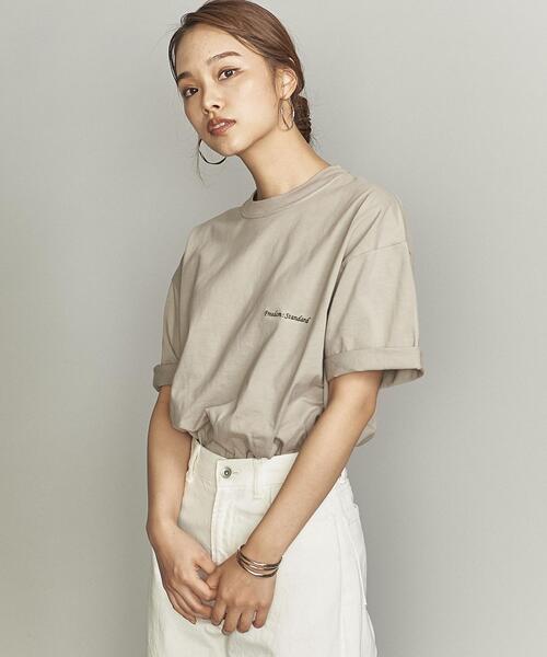 BEAUTY&YOUTH UNITED ARROWS(ビューティーアンドユースユナイテッドアローズ)の「【Wellness Sports Wear】 BY FREEDOM STANDARD エンブロ Tシャツ(Tシャツ/カットソー・メンズ・ピンク/ライトグレー/ベージュ/ロイヤルブルー/グレー/ライム/ブラック/ホワイト・S/M/L/XL)」の21枚目の写真