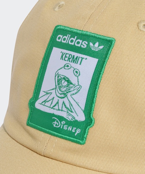 adidas（アディダス）の「ノット イージー ビーイング グリーン ダッドキャップ / アディダスオリジナルス（キャップ・メンズ・ブラック×グリーン/ベージュ・MEDIUM/X-LARGE/LARGE）」の11枚目の写真