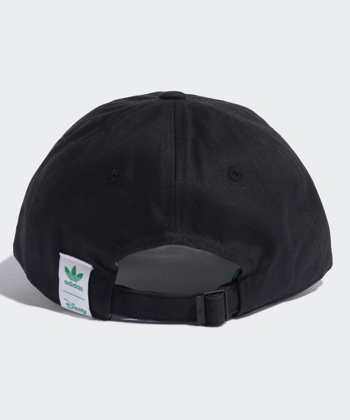 adidas（アディダス）の「ノット イージー ビーイング グリーン ダッドキャップ / アディダスオリジナルス（キャップ・メンズ・ブラック×グリーン/ベージュ・MEDIUM/X-LARGE/LARGE）」の4枚目の写真